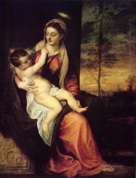 María con el Niño Jesús Tiziano Tiziano Pinturas al óleo